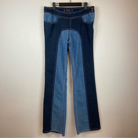 Damani Dada Vintage Side Zip Bootcut Blue Jeans Women’s Size 10 Very Rare! - Picture 1 of 6